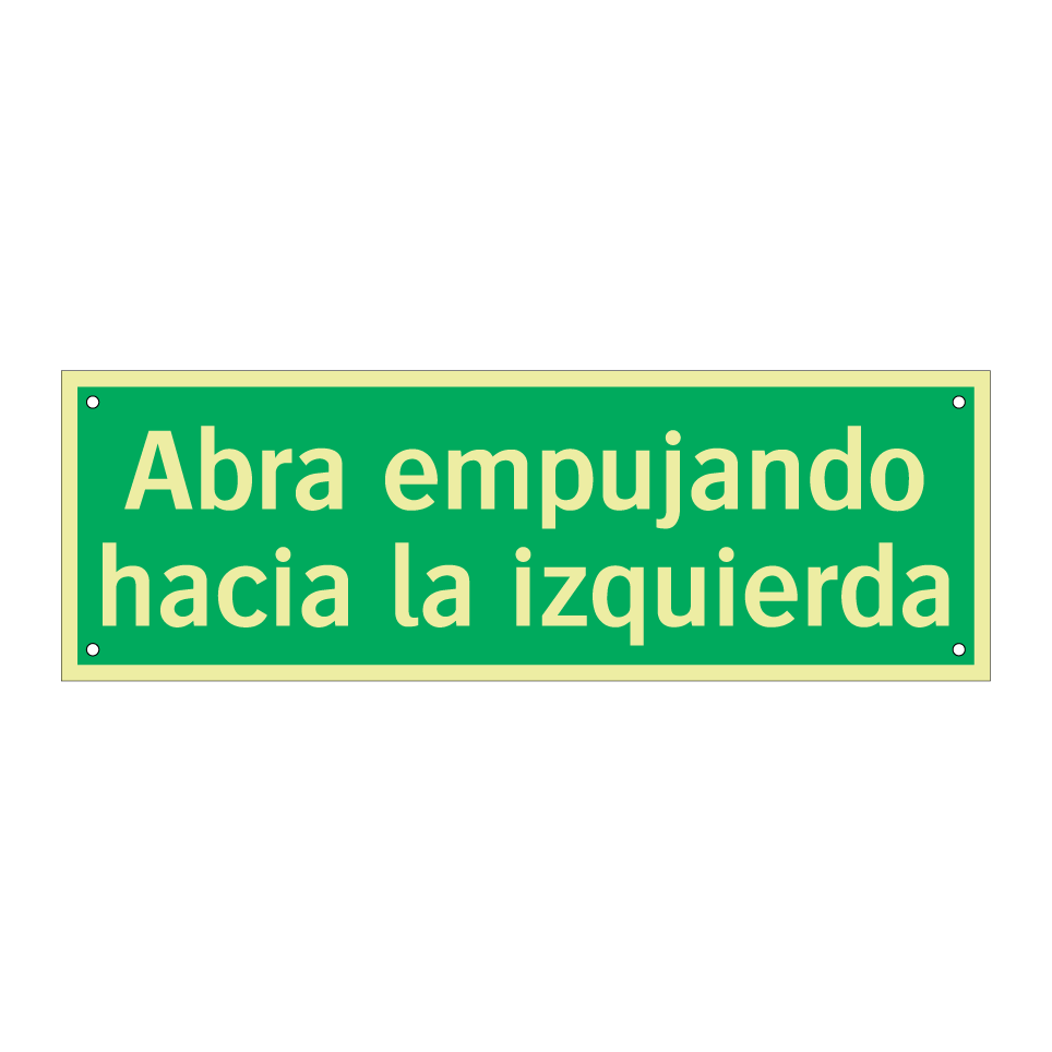 Abra empujando hacia la izquierda