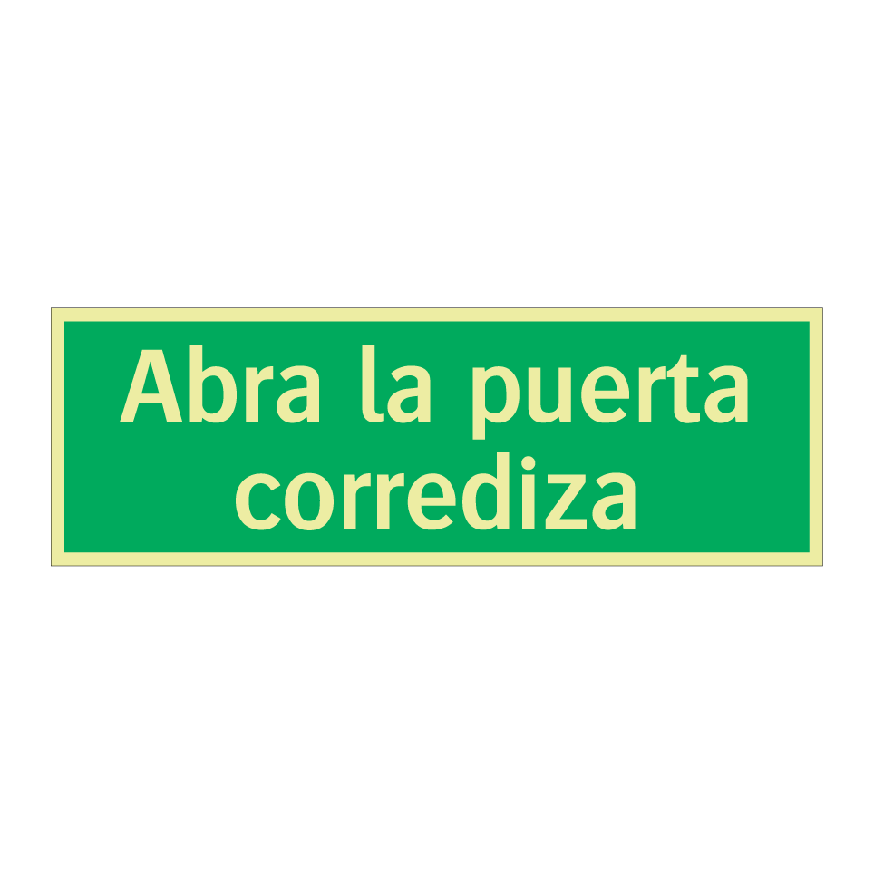 Abra la puerta corrediza