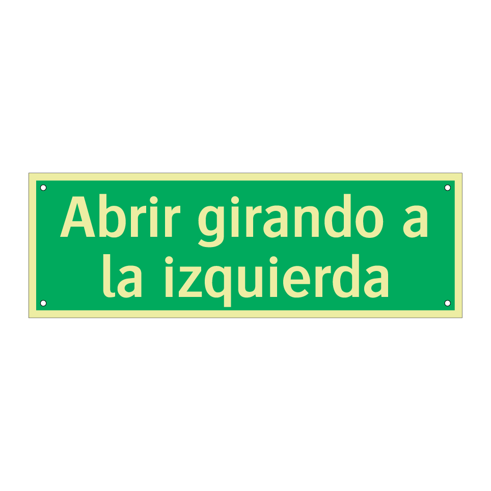 Abrir girando a la izquierda