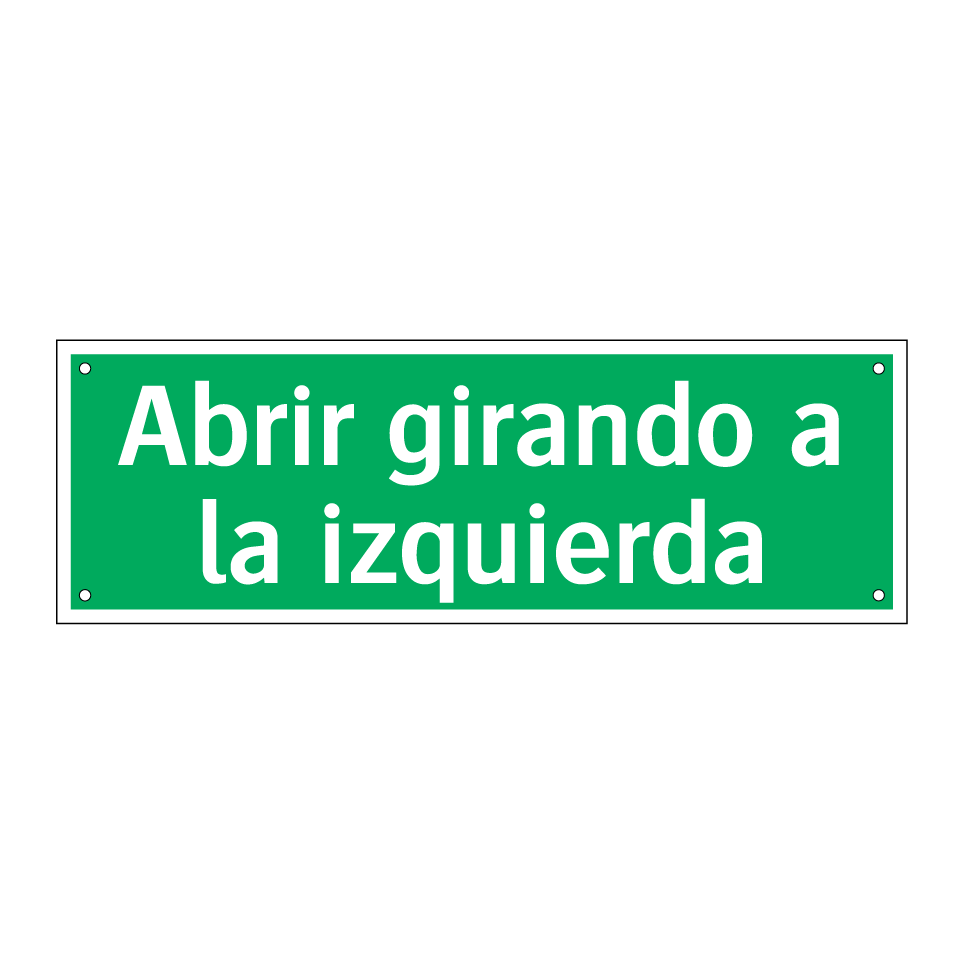 Abrir girando a la izquierda