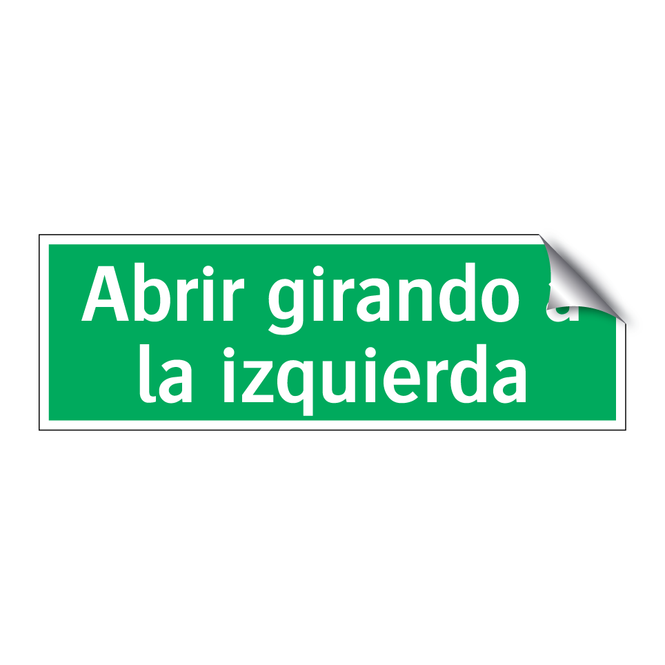 Abrir girando a la izquierda