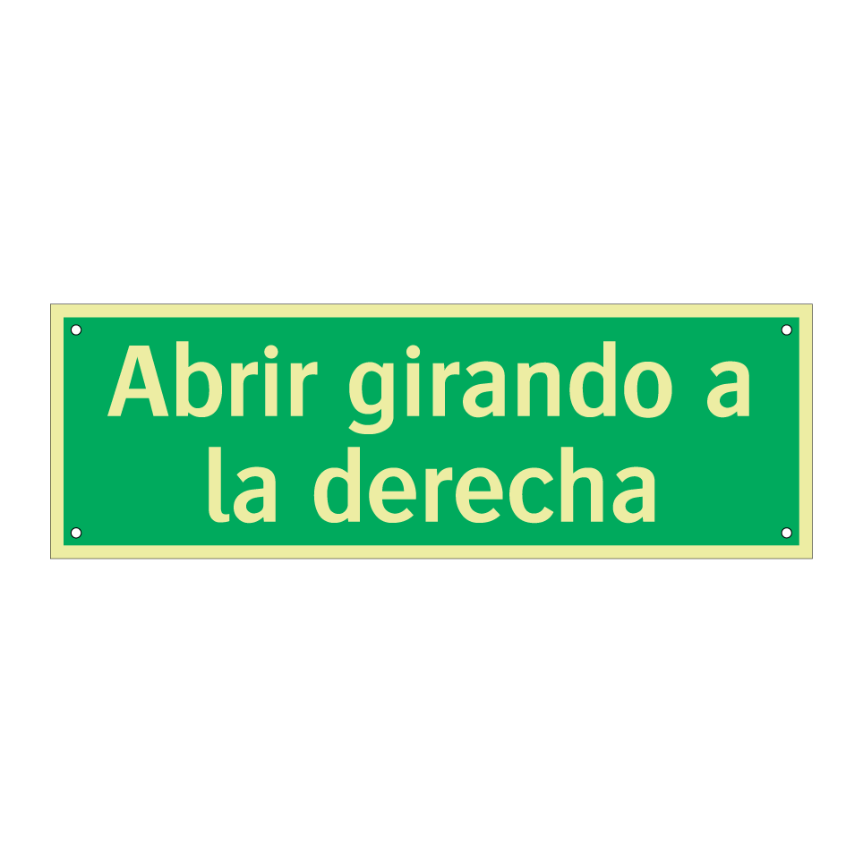 Abrir girando a la derecha