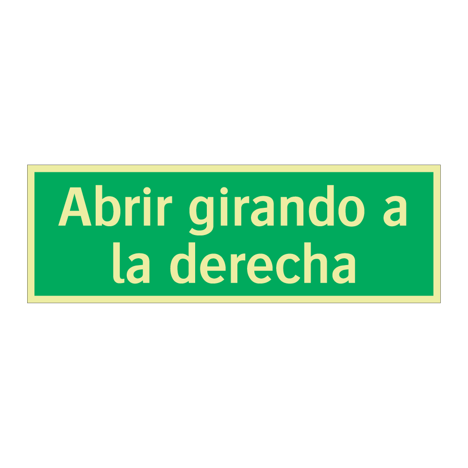 Abrir girando a la derecha
