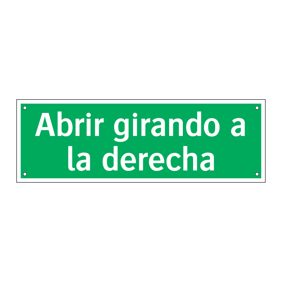 Abrir girando a la derecha