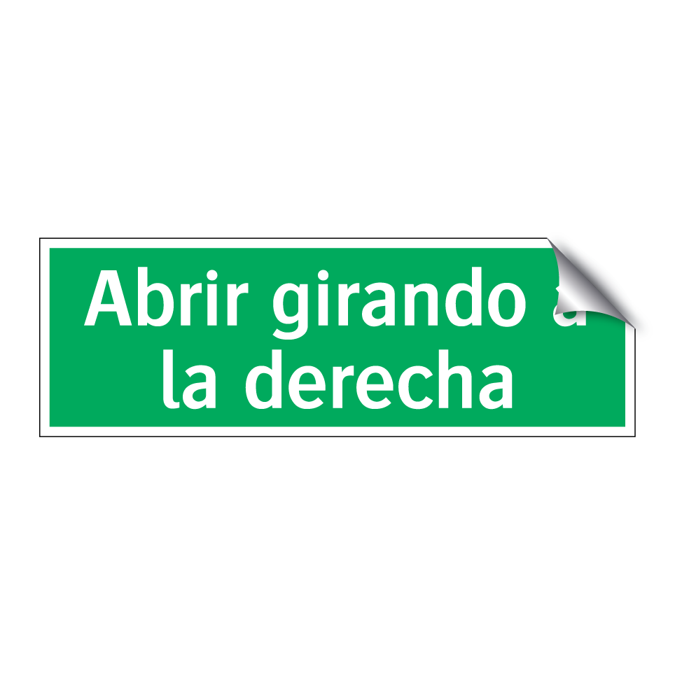 Abrir girando a la derecha