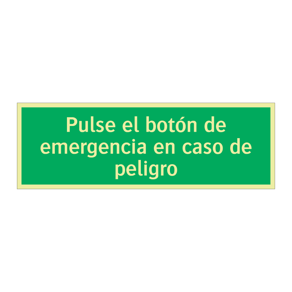Pulse el botón de emergencia en caso de peligro