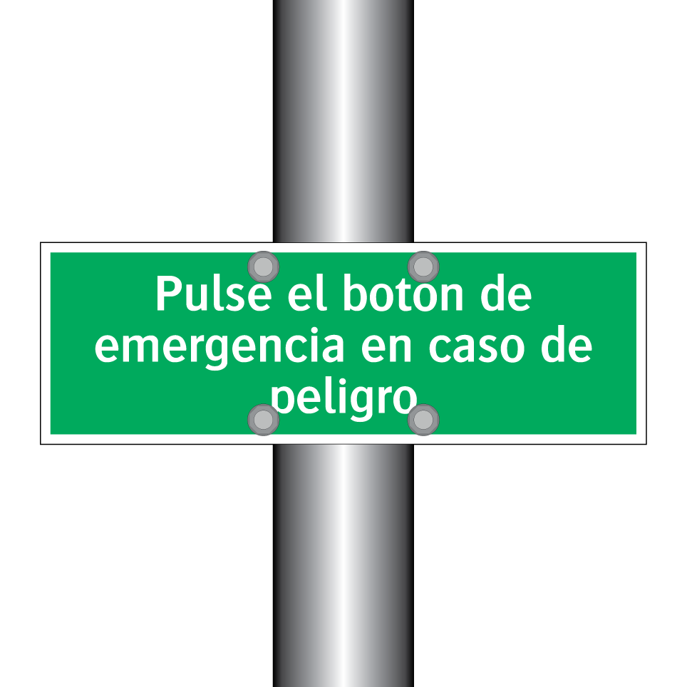 Pulse el botón de emergencia en caso de peligro