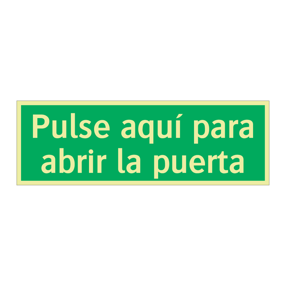 Pulse aquí para abrir la puerta