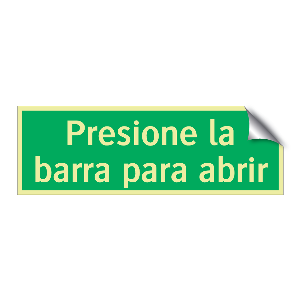 Presione la barra para abrir