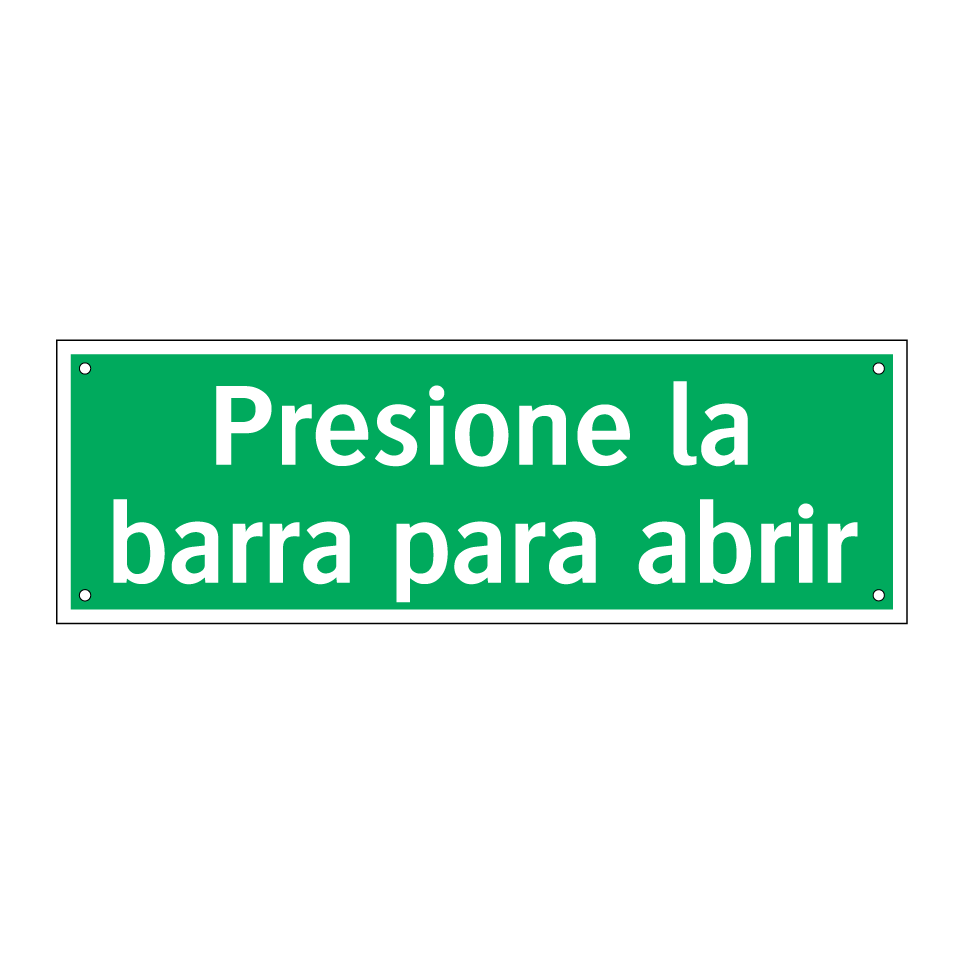 Presione la barra para abrir