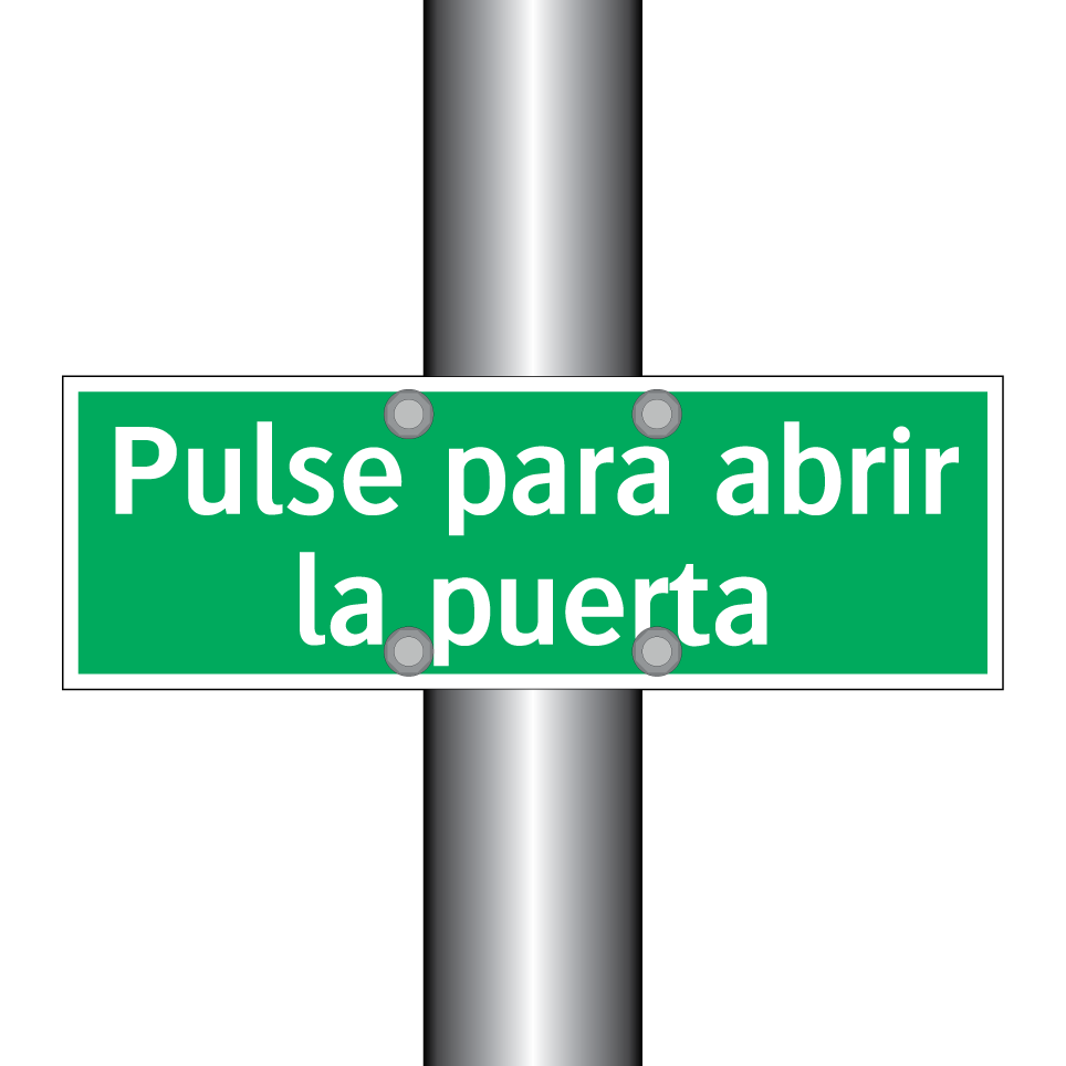 Pulse para abrir la puerta