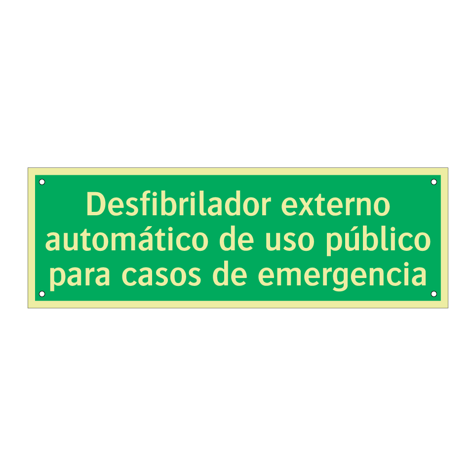 Desfibrilador externo automático de uso público para casos de emergencia