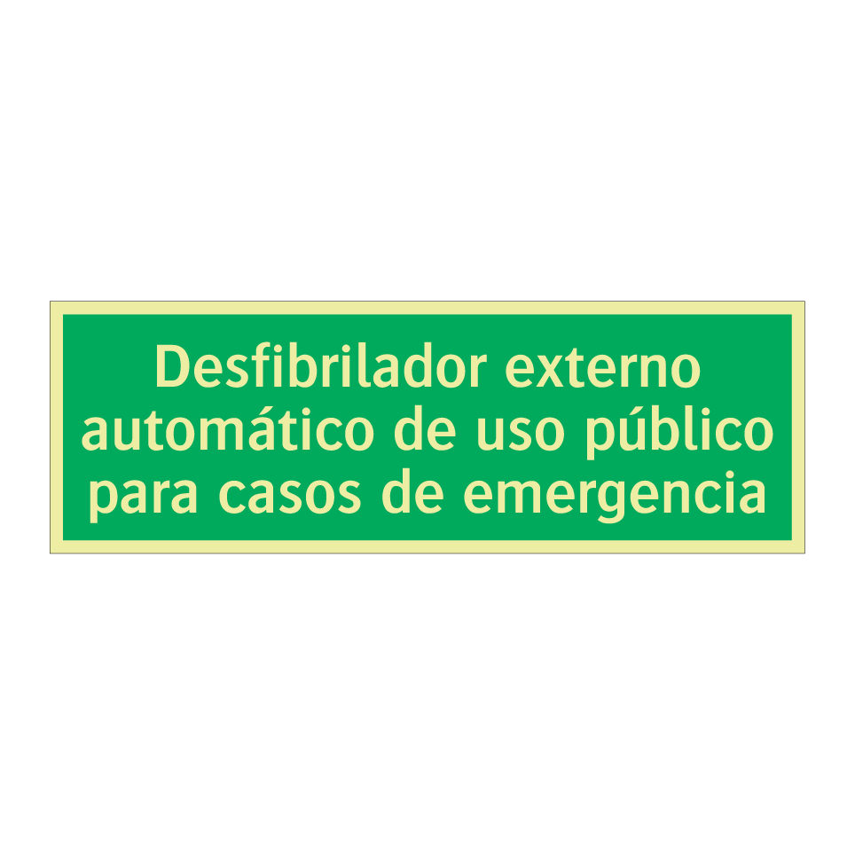 Desfibrilador externo automático de uso público para casos de emergencia
