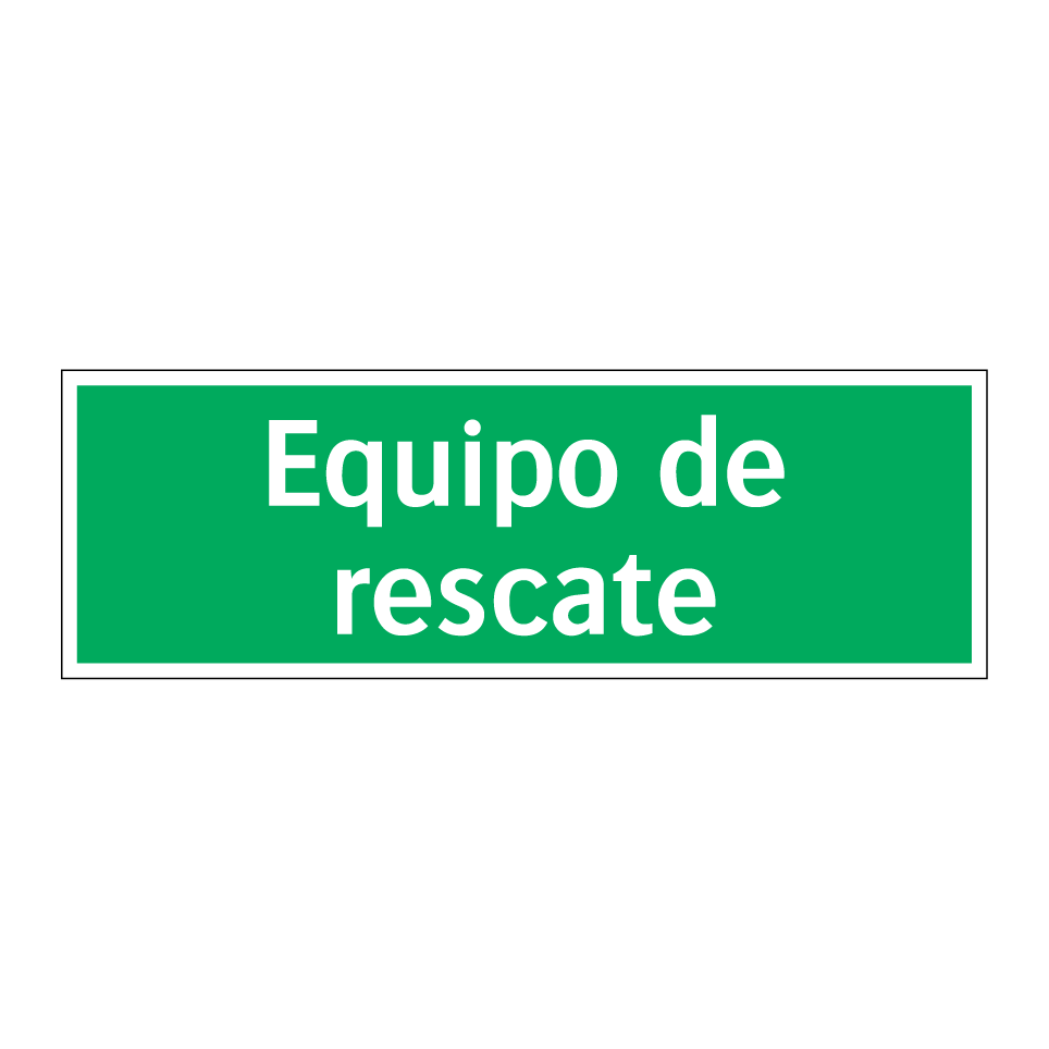 Equipo de rescate