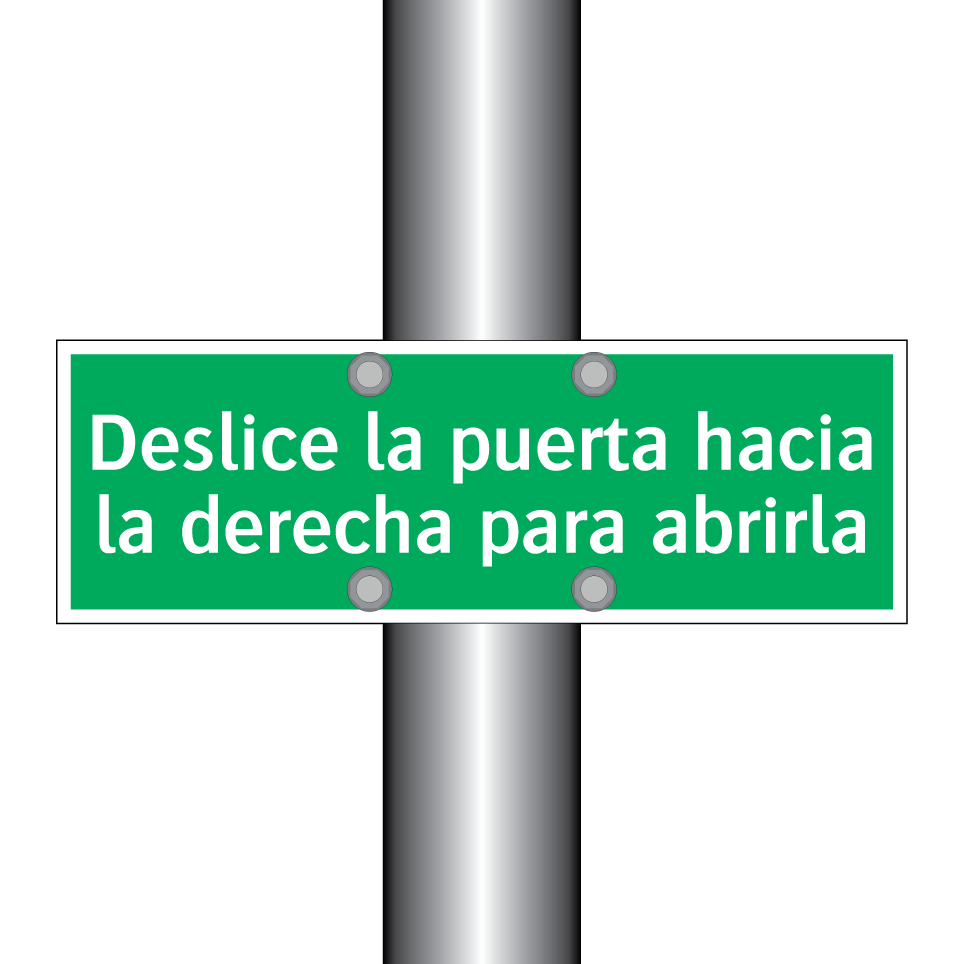 Deslice la puerta hacia la derecha para abrirla