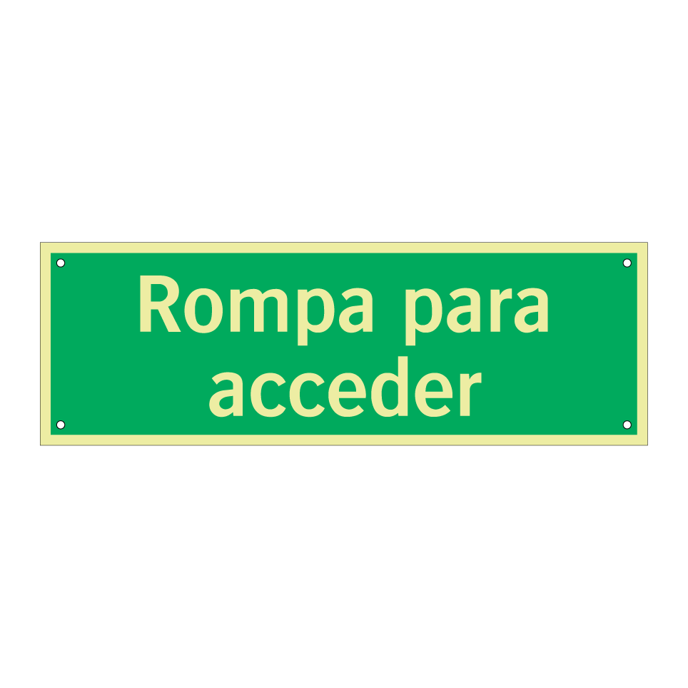 Rompa para acceder