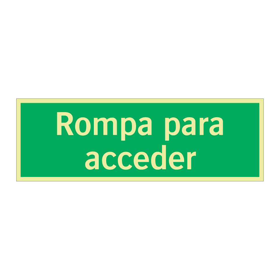 Rompa para acceder