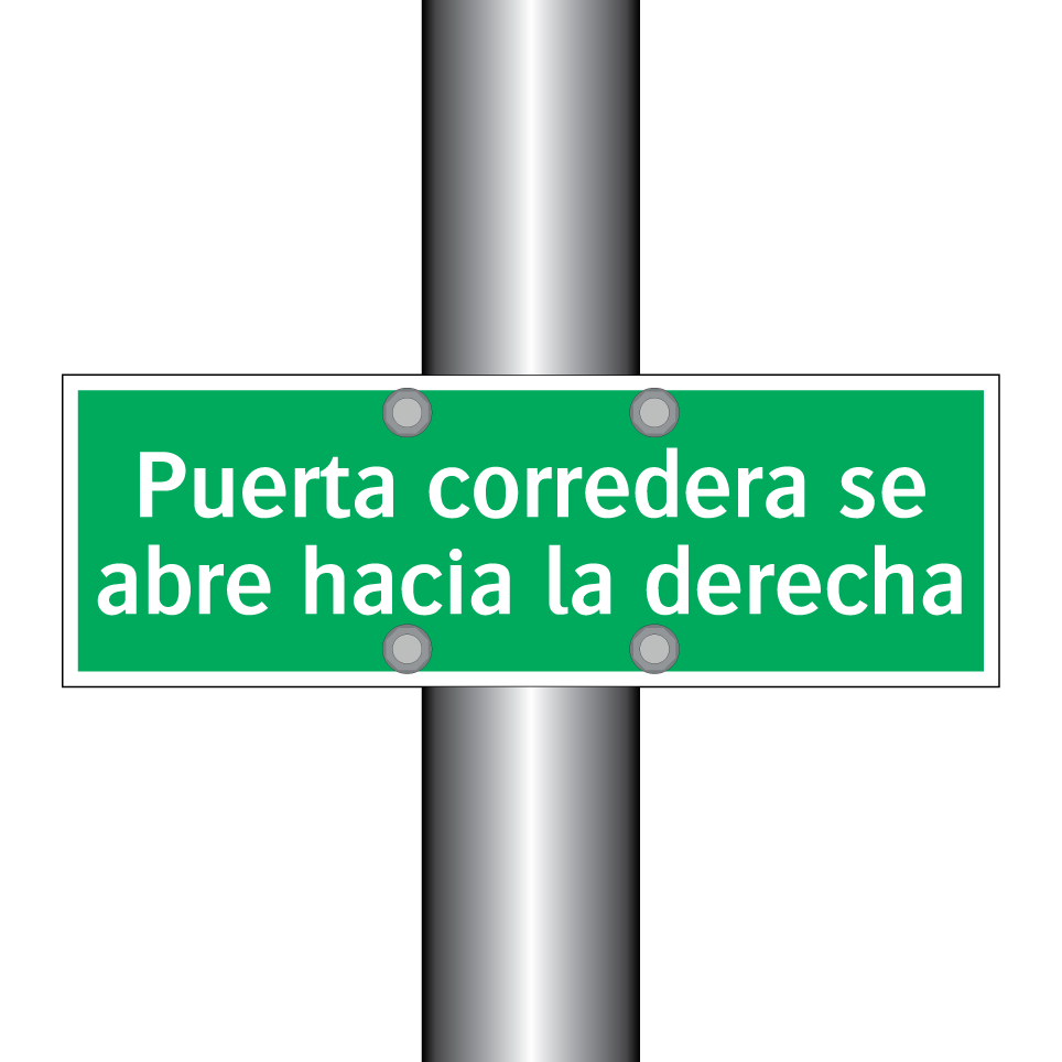 Puerta corredera se abre hacia la derecha