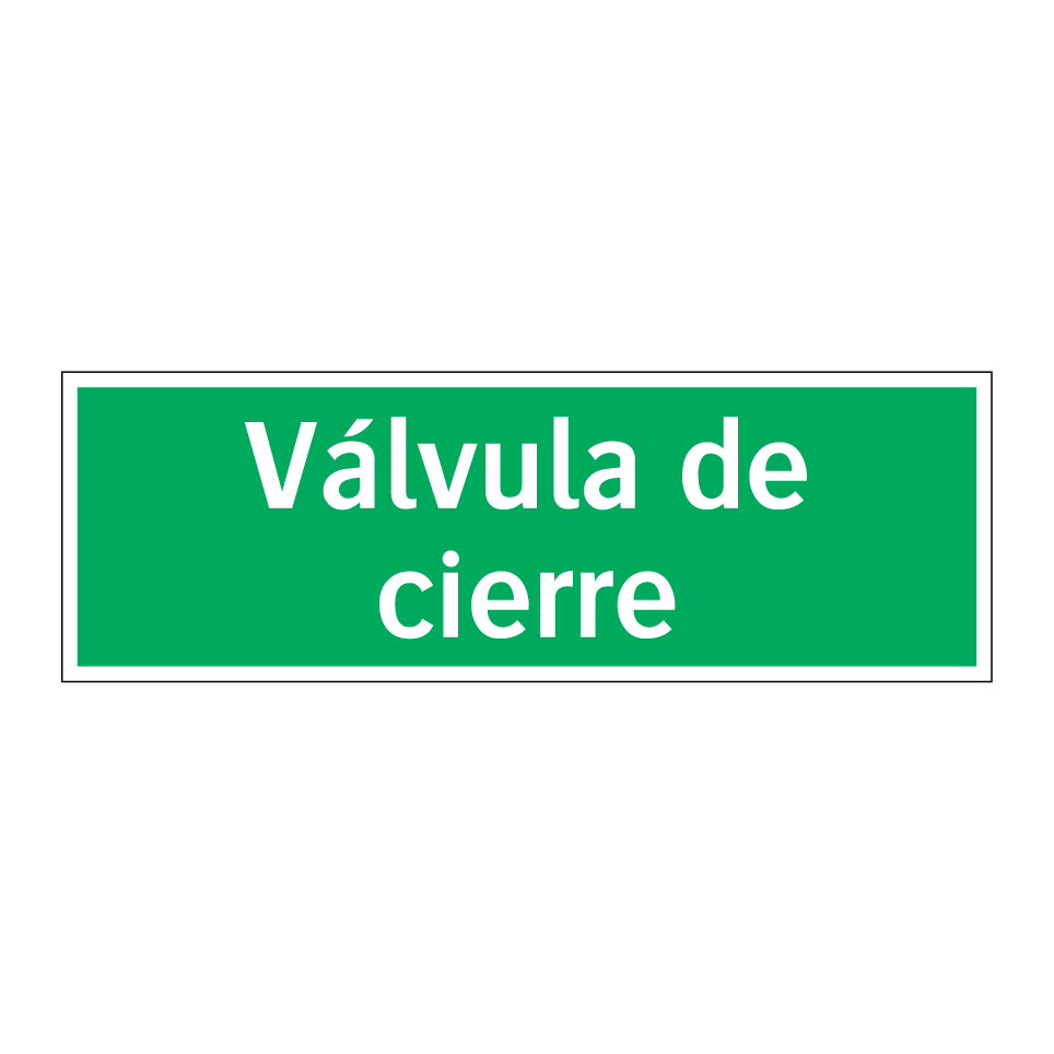 Válvula de cierre