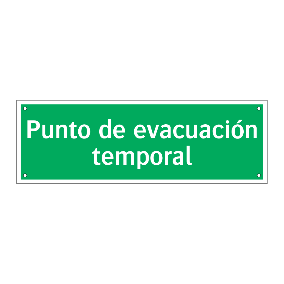 Punto de evacuación temporal