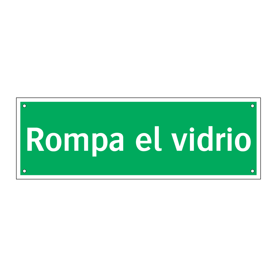 Rompa el vidrio