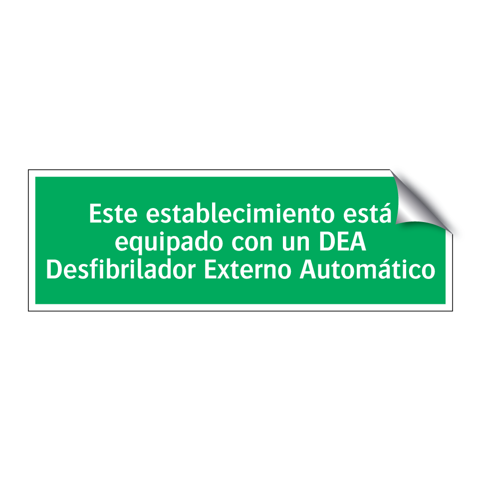 Este establecimiento está equipado con un DEA Desfibrilador Externo Automático