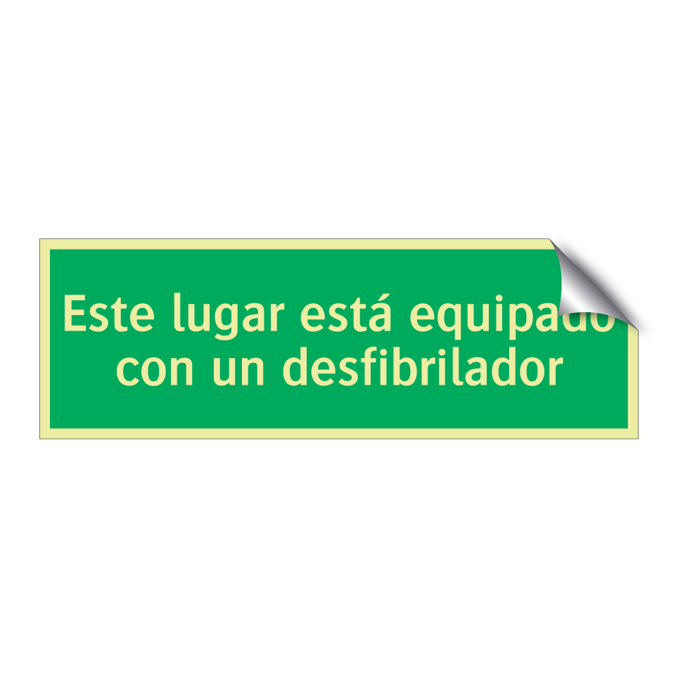 Este lugar está equipado con un desfibrilador