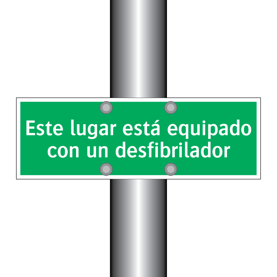 Este lugar está equipado con un desfibrilador