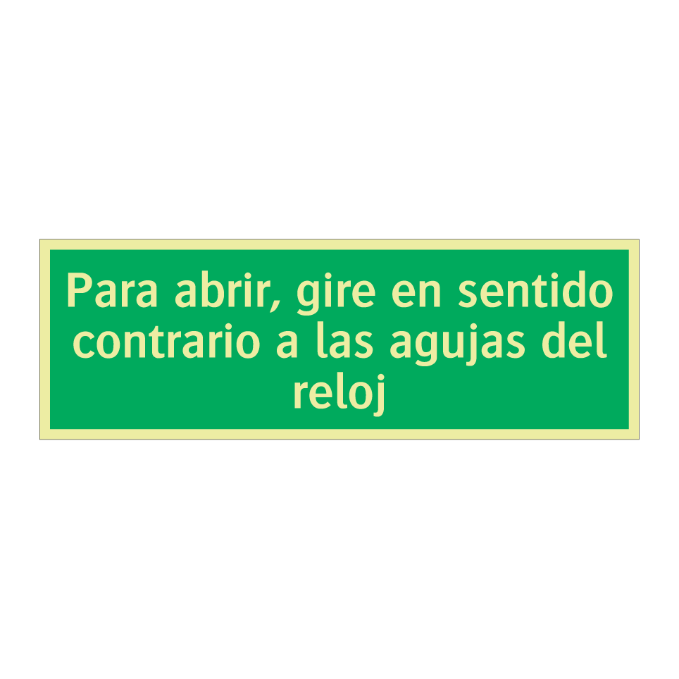 Para abrir, gire en sentido contrario a las agujas del reloj