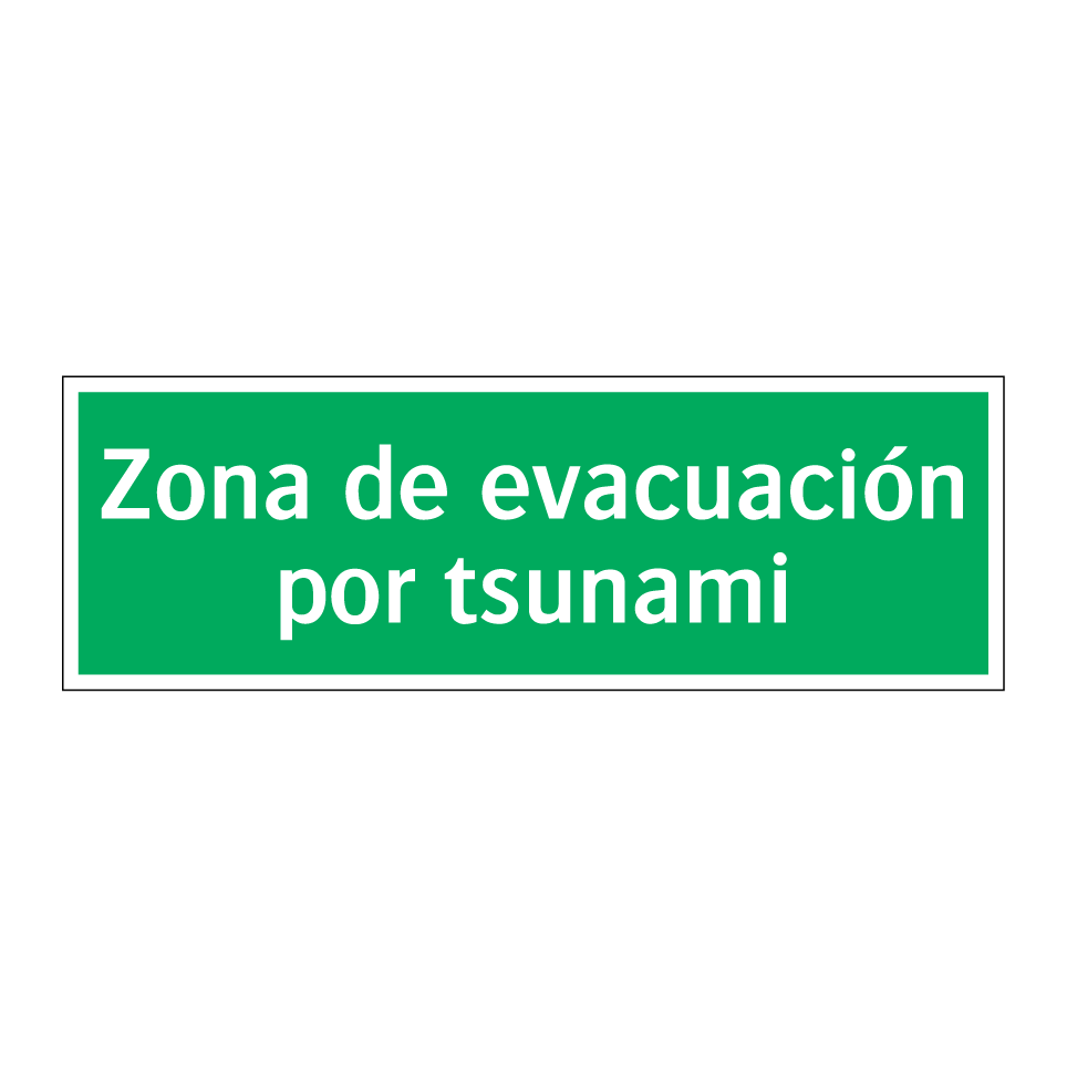 Zona de evacuación por tsunami