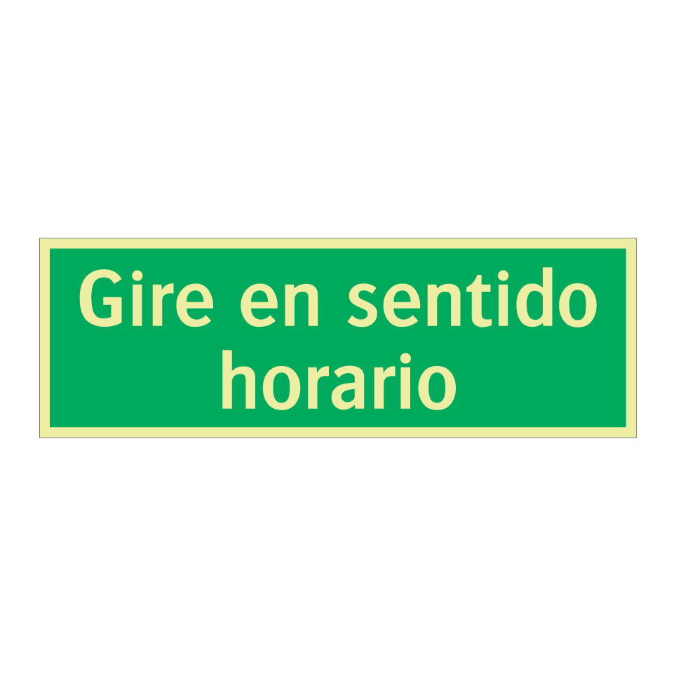 Gire en sentido horario