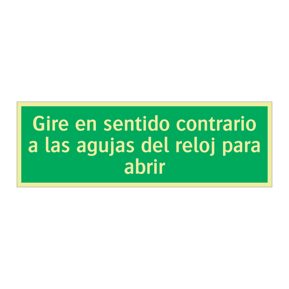 Gire en sentido contrario a las agujas del reloj para abrir