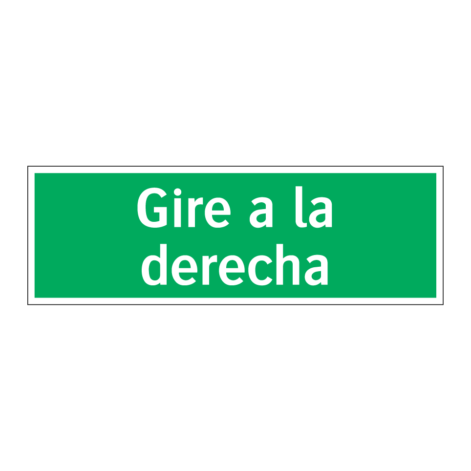 Gire a la derecha