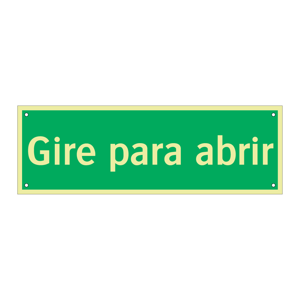 Gire para abrir