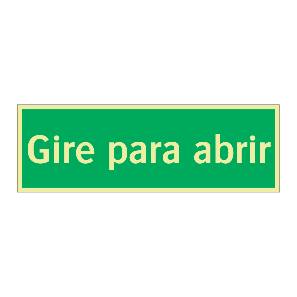 Gire para abrir