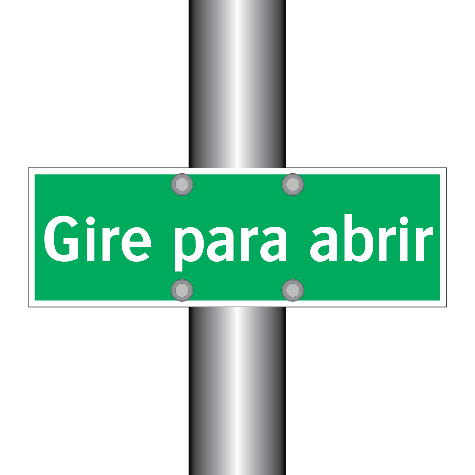 Gire para abrir