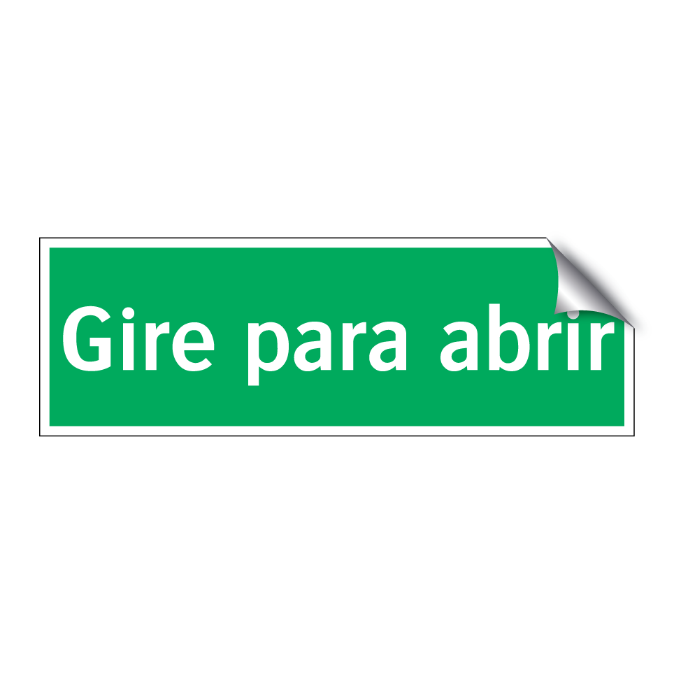 Gire para abrir