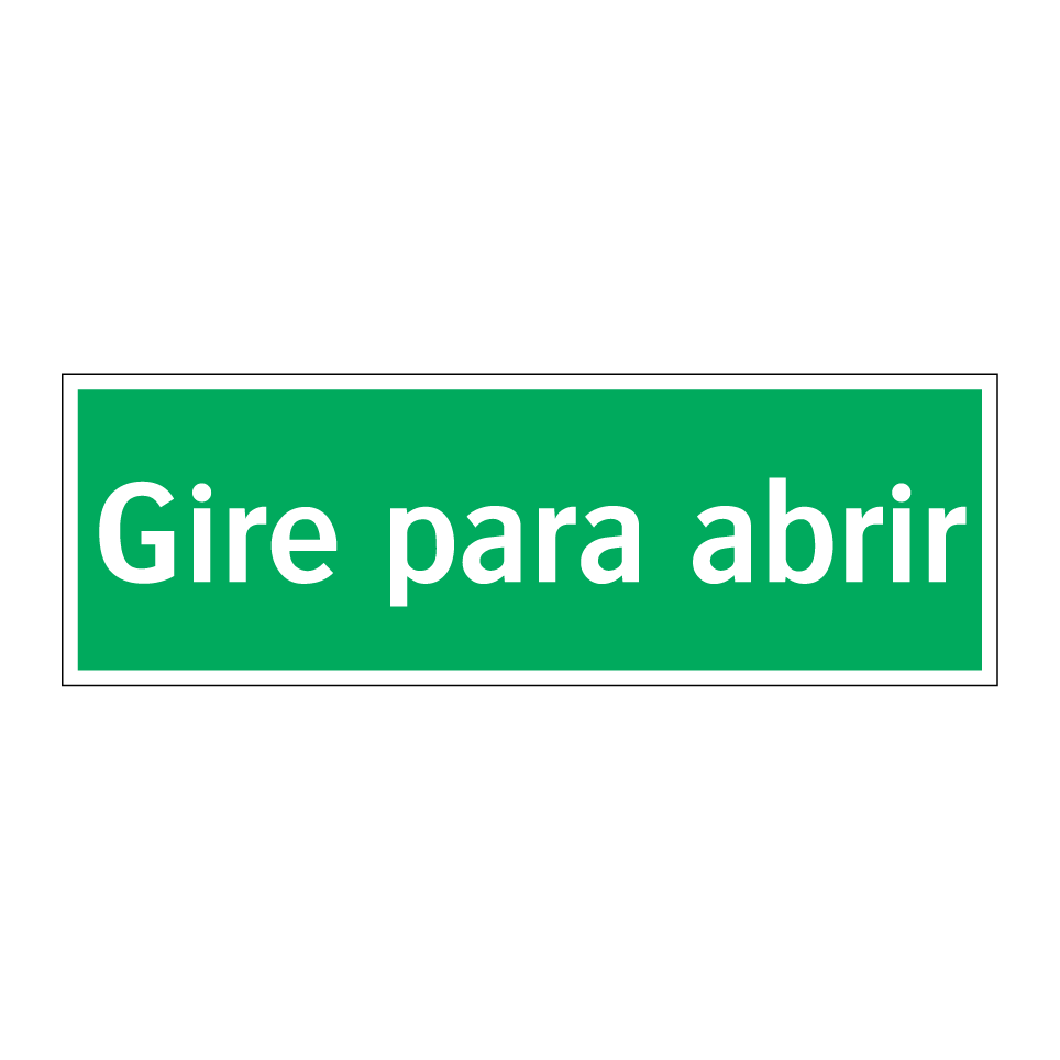Gire para abrir