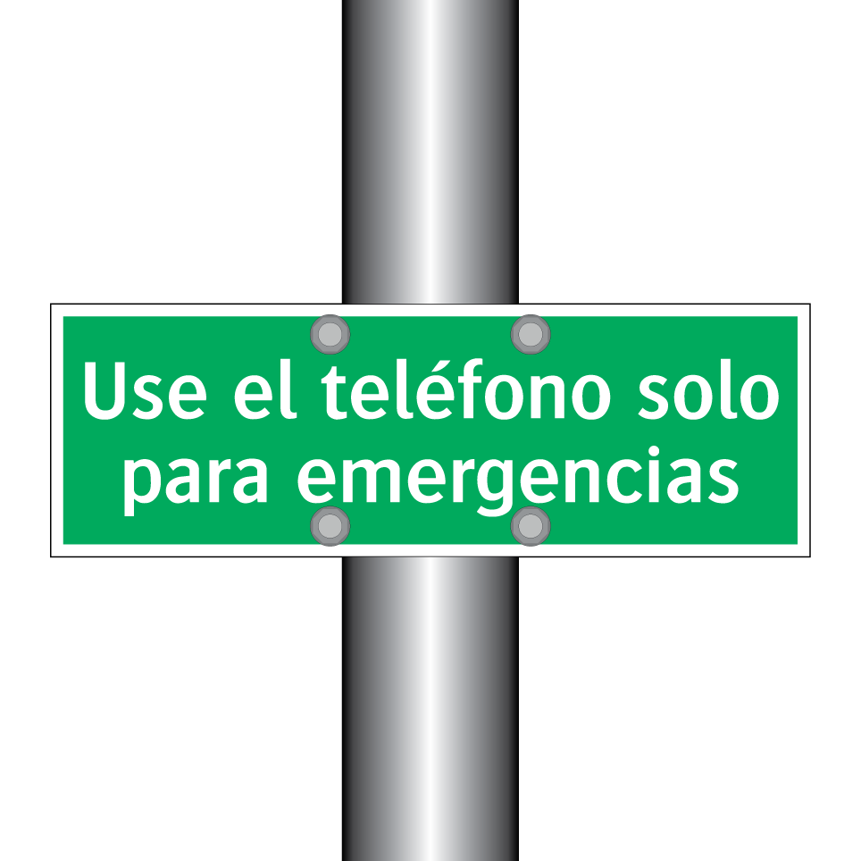 Use el teléfono solo para emergencias