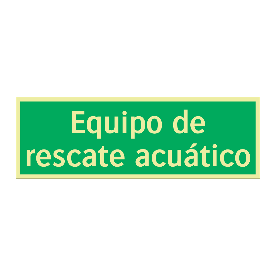 Equipo de rescate acuático