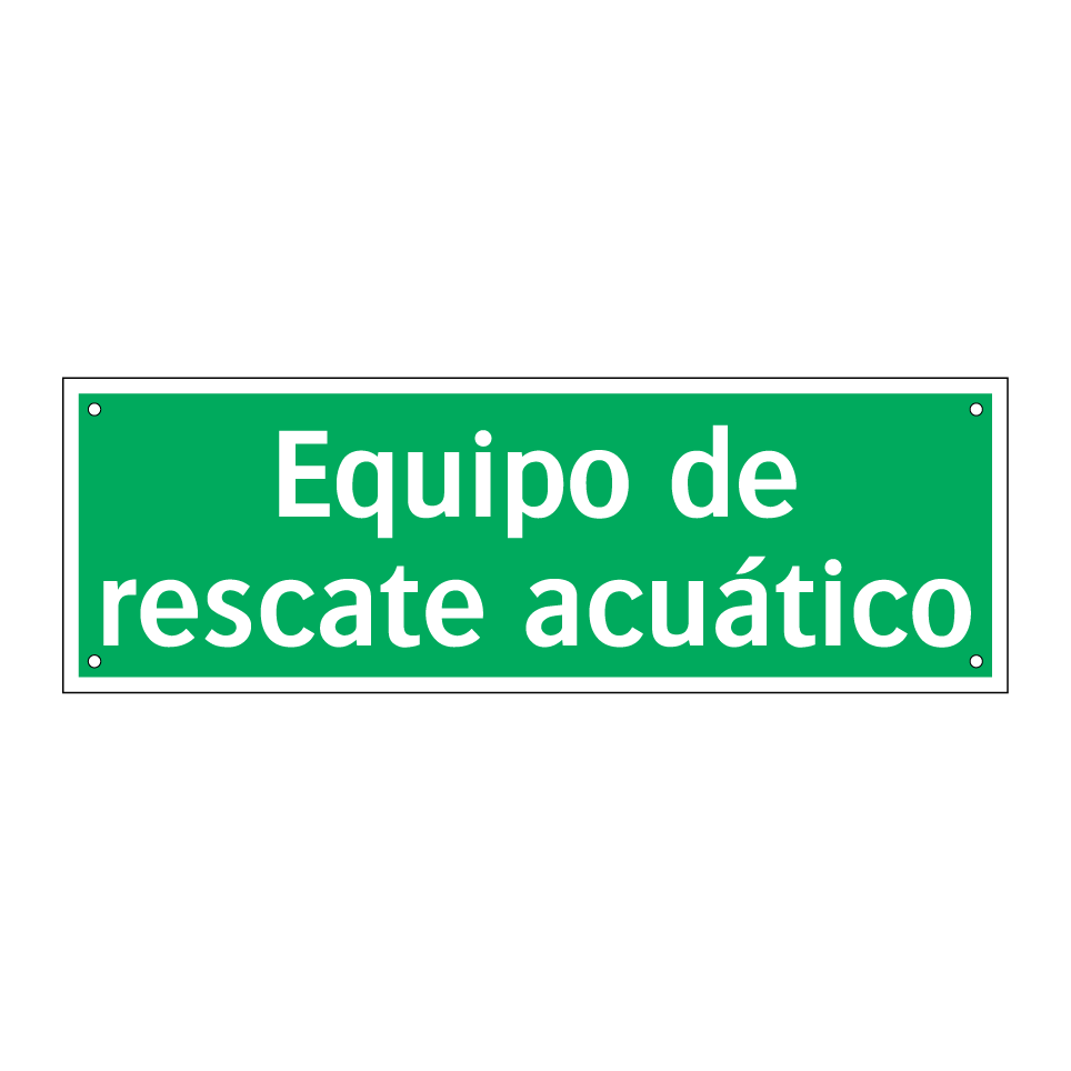Equipo de rescate acuático