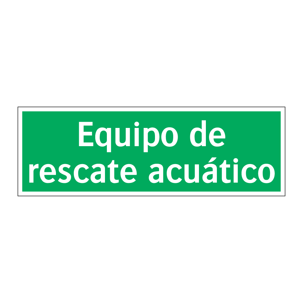 Equipo de rescate acuático