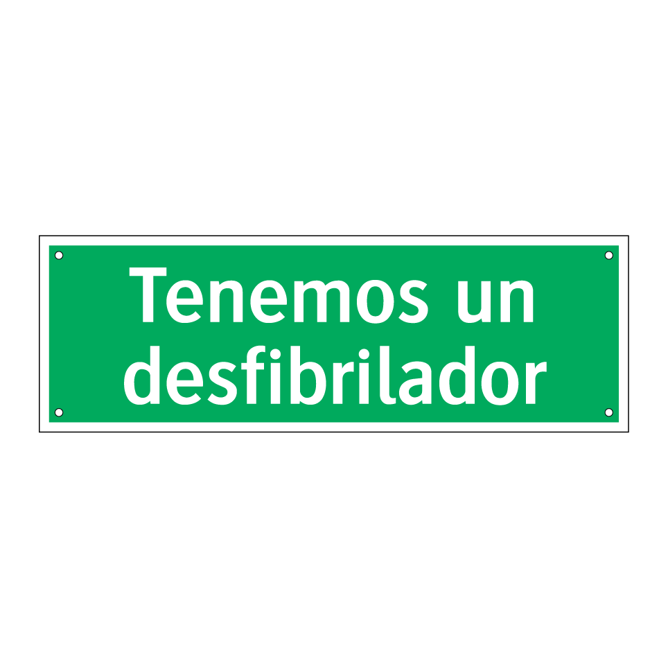 Tenemos un desfibrilador