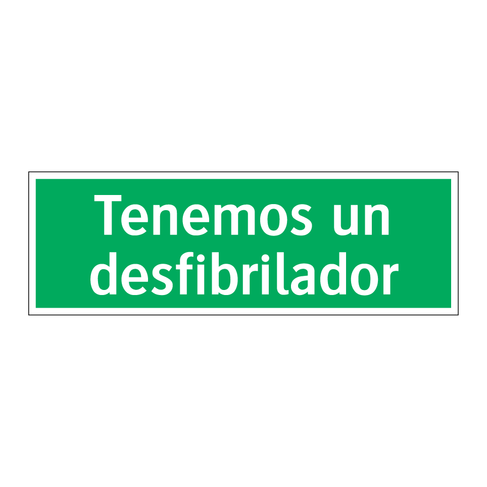 Tenemos un desfibrilador