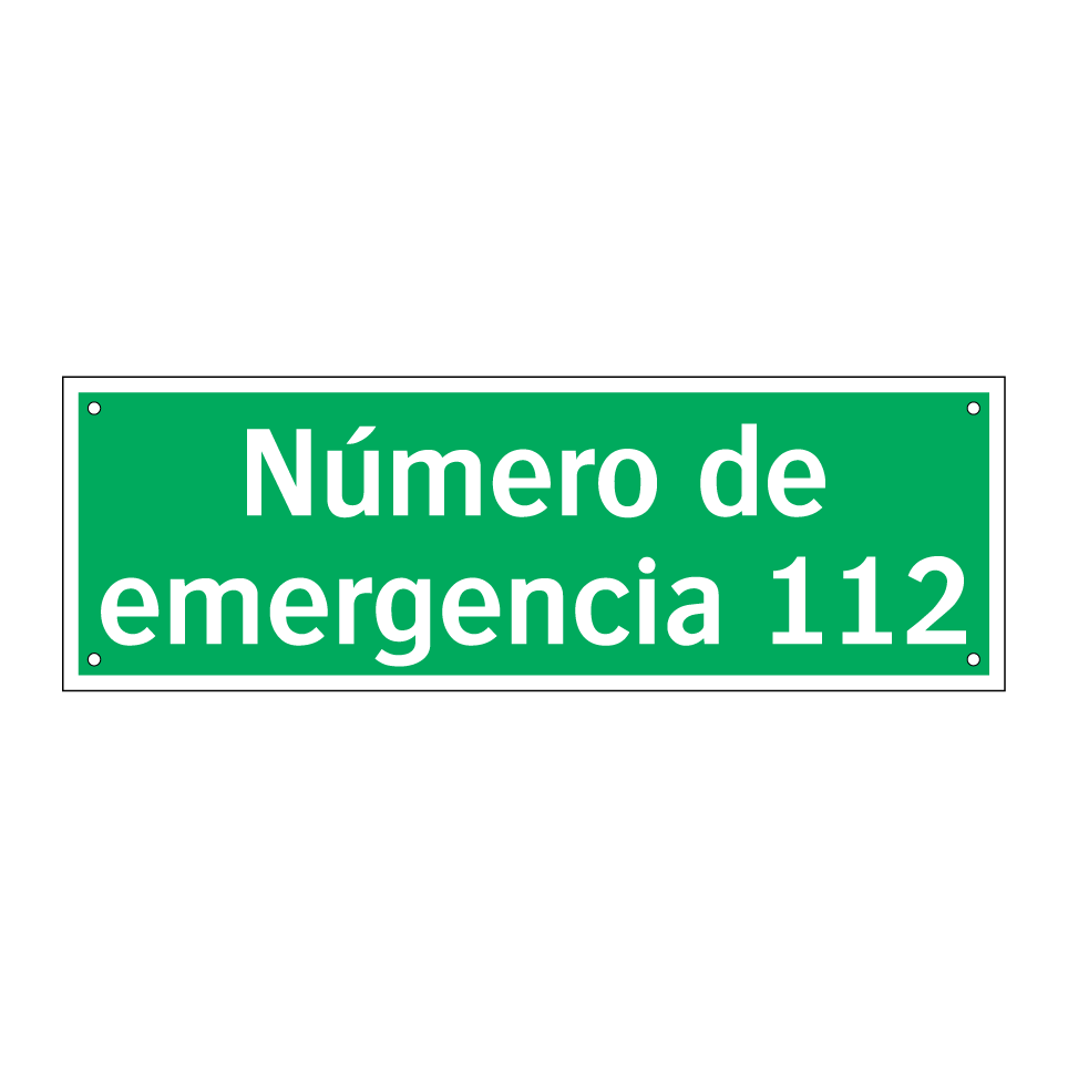Número de emergencia 112