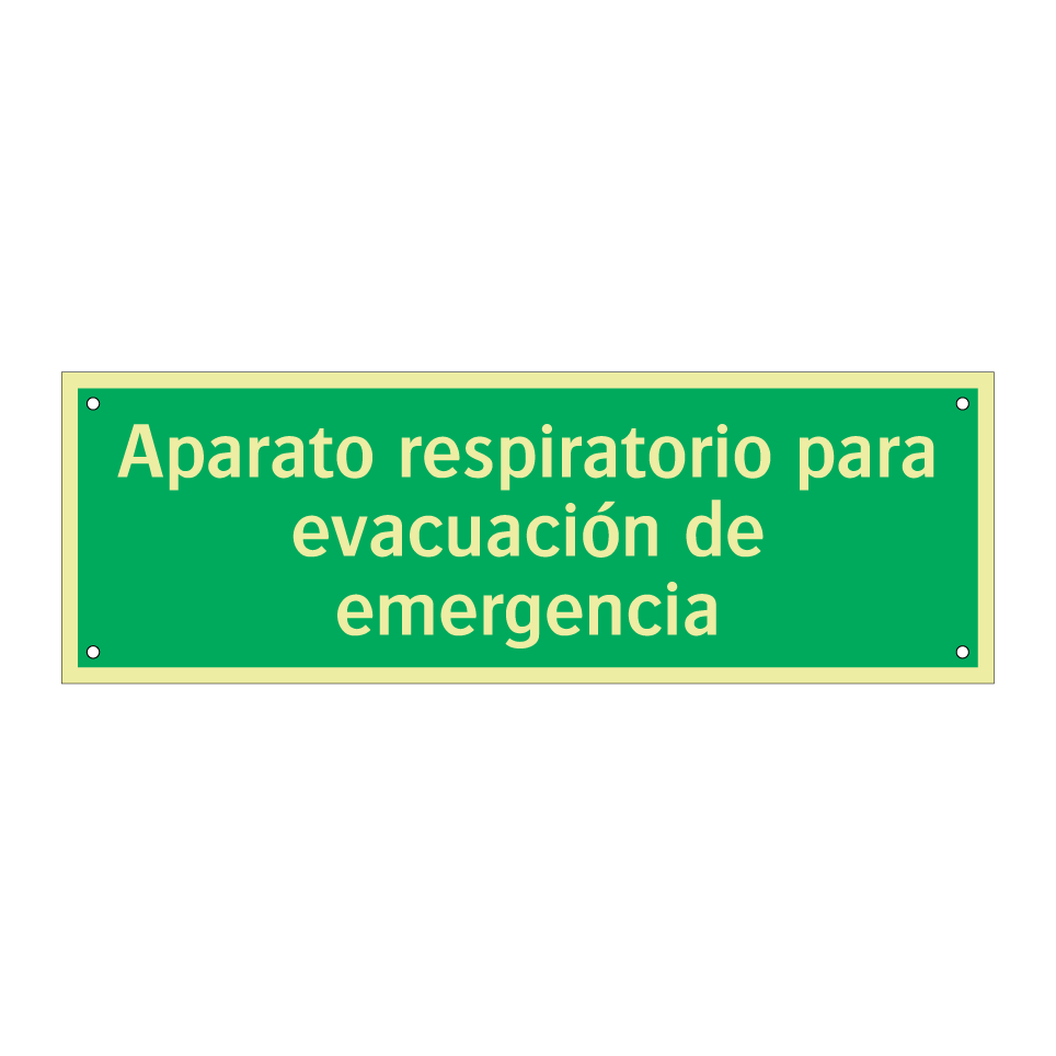 Aparato respiratorio para evacuación de emergencia