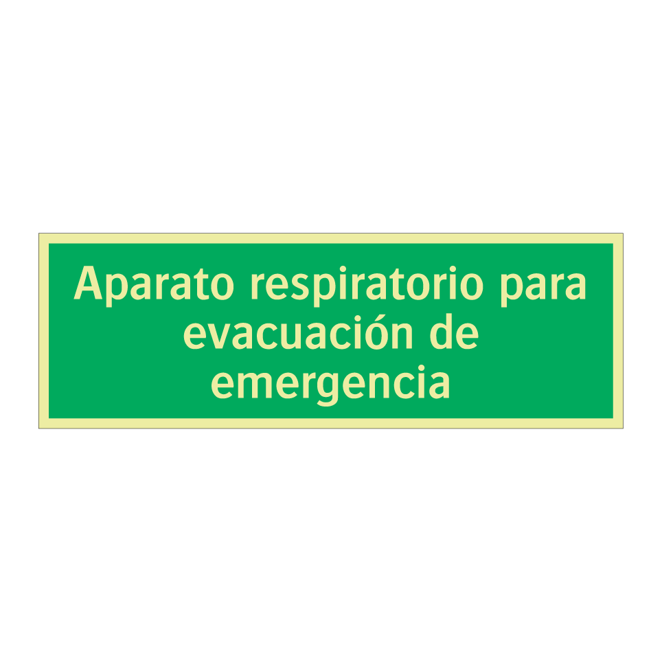 Aparato respiratorio para evacuación de emergencia