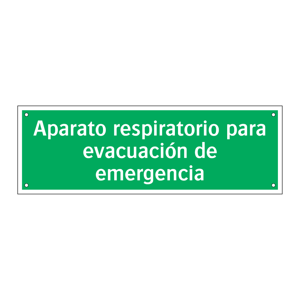 Aparato respiratorio para evacuación de emergencia