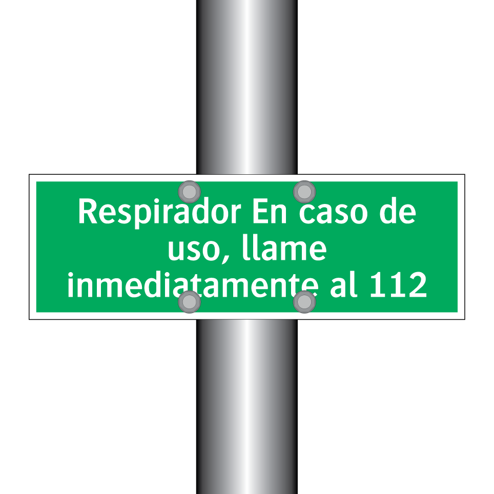 Respirador En caso de uso, llame inmediatamente al 112