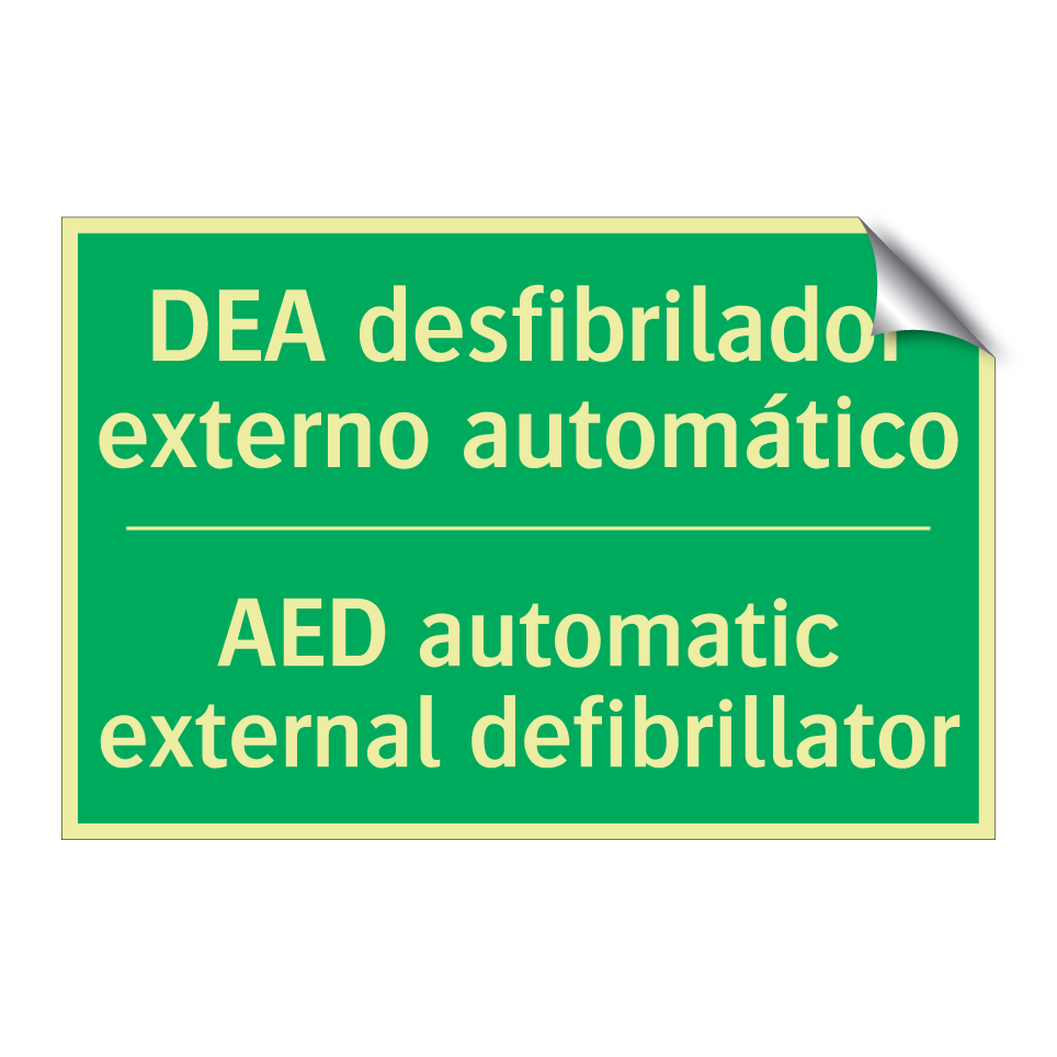 DEA desfibrilador externo /.../ - AED automatic external /.../